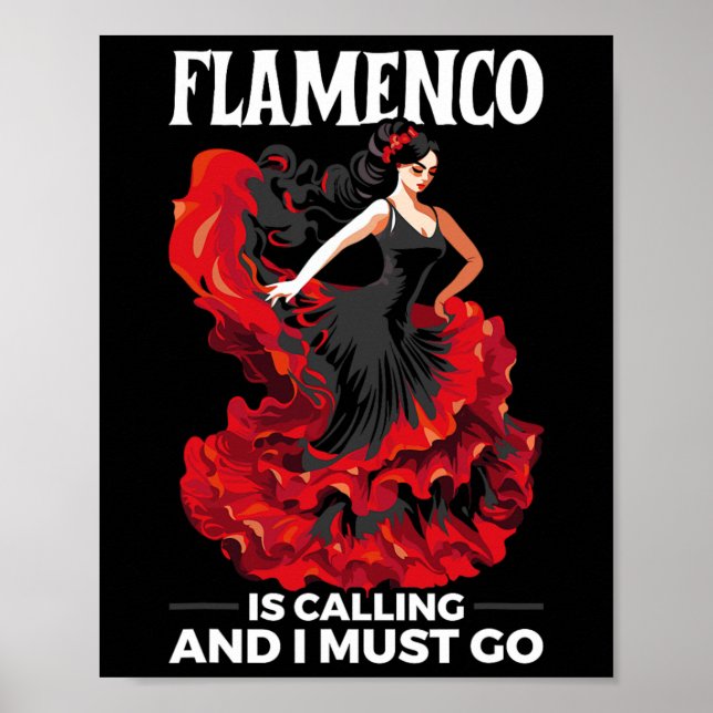 Póster Flamenco bailarín español Flamenco Dan (Frente)