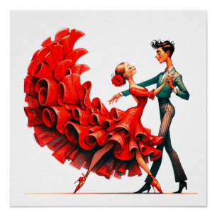 Póster Flamenco Dancer