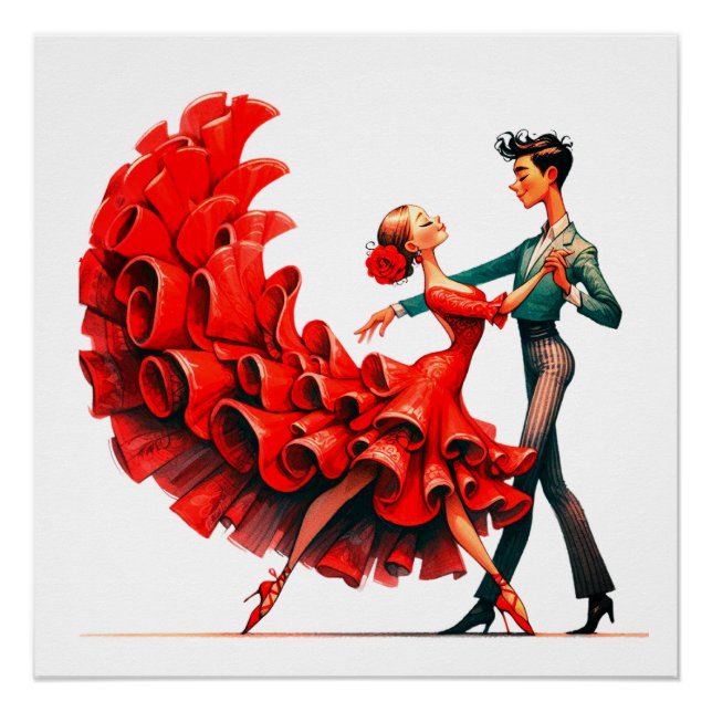 Póster Flamenco Dancer (Anverso)