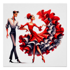 Póster Flamenco Dancer