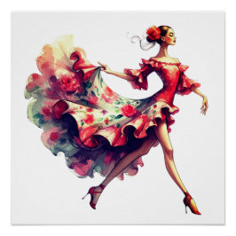 Póster Flamenco Dancer