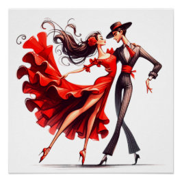 Póster Flamenco Dancer