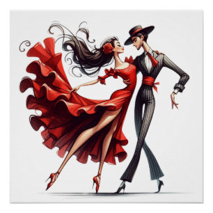 Póster Flamenco Dancer