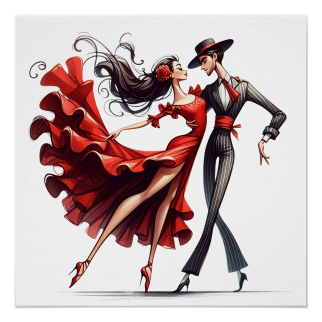 Póster Flamenco Dancer (Anverso)