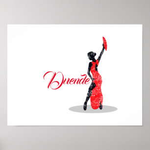 Póster Flamenco Dancer Duende