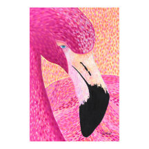 Flamenco de Pomelo Rosa Impreso - Por Just Dahl