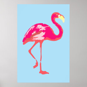 Póster Flamenco Rosa