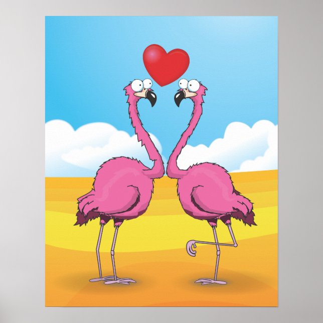 Póster Flamencos (Frente)