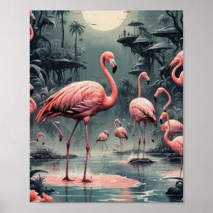 Póster Flamencos