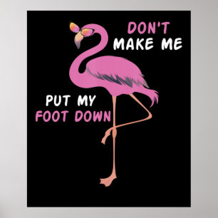 Póster Flamencos   Flamingo Con Gafas No Me Hacen Poner