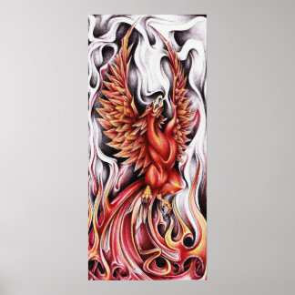 Póster Flames del Poster Phoenix 12"x27"