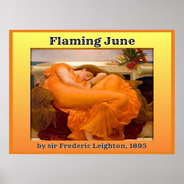 Póster Flaming June (Frente)