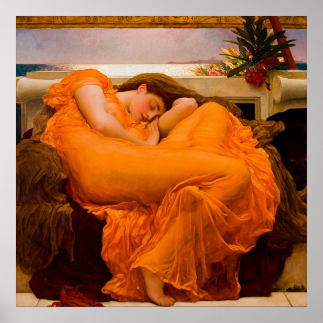 Póster Flaming June by Frederic Leighton (Frente)