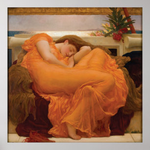 Póster Flaming June by Frederic Leighton