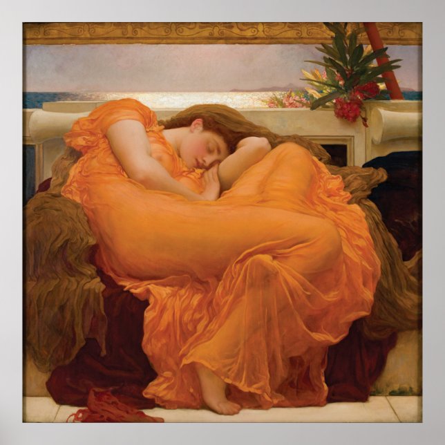 Póster Flaming June by Frederic Leighton (Frente)