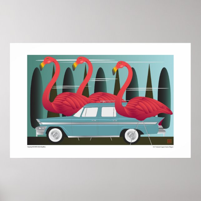 PÓSTER FLAMINGAS A LA CIUDAD- (Frente)