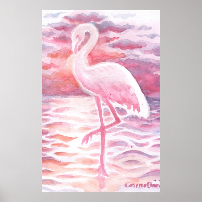 Póster Flamingo (Frente)