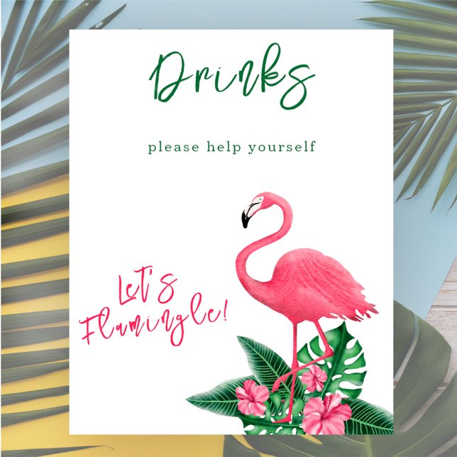 Póster Flamingo acuático ducha bebé - Bebidas (Subido por el creador)