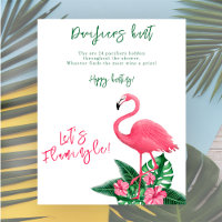 Flamingo baby ducha Pacifier hungame