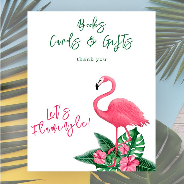 Póster flamingo baby ducha Tarjetas y regalos (Subido por el creador)