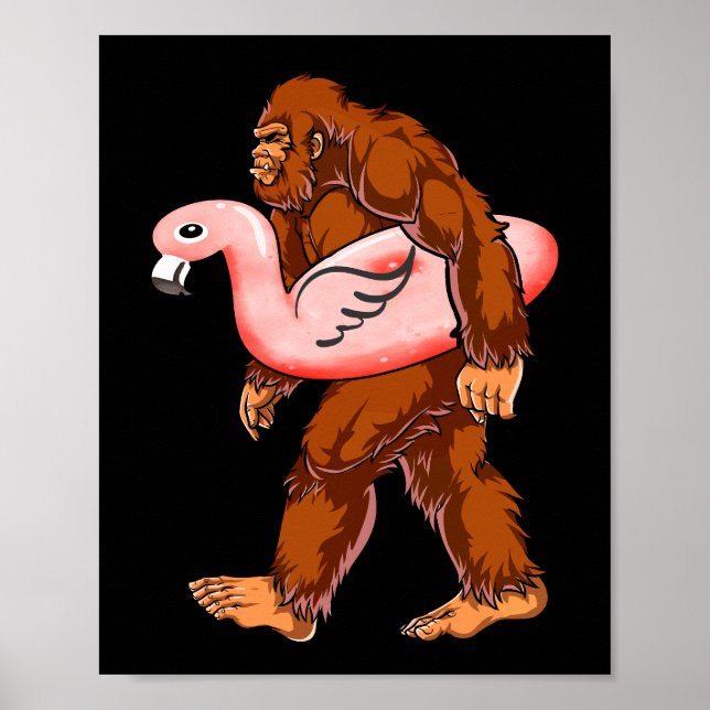 Póster Flamingo Bigfoot (Frente)