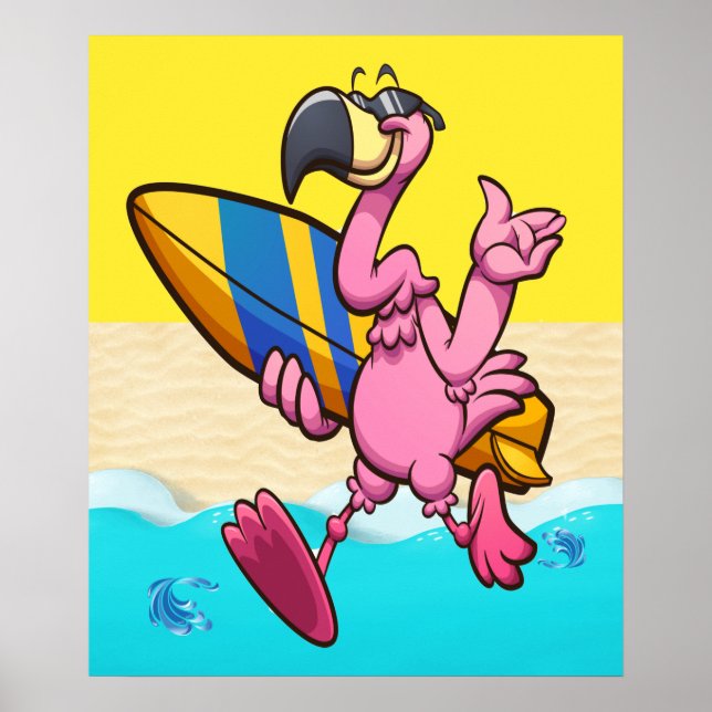 Póster Flamingo Fun (Frente)