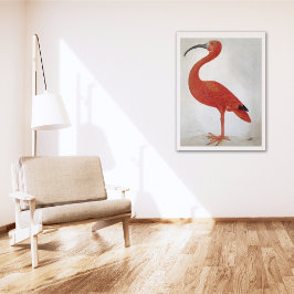 Póster Flamingo - Poster Bella Artes de época