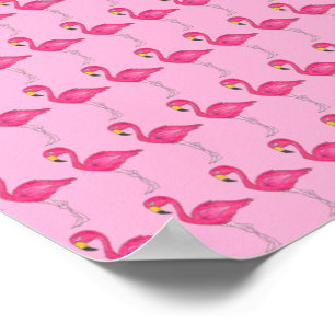 Póster Flamingo Rosado Caliente Flamingos Poster de Aves