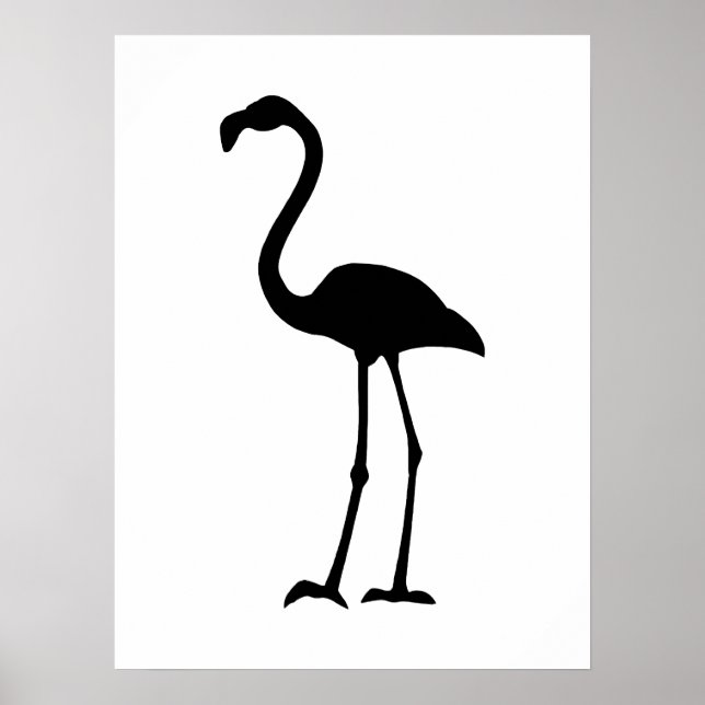 Póster Flamingo Silhoutte (Frente)