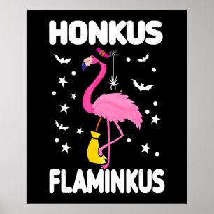 Póster Flamingoo Honkus Flaminkus Halloween Flamingoo