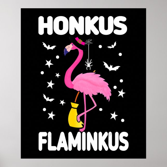 Póster Flamingoo | Honkus Flaminkus Halloween Flamingoo (Frente)