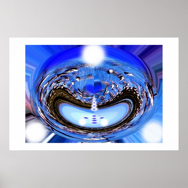 PÓSTER FLAMINGOS EN VORTEX DE TIEMPO (Frente)