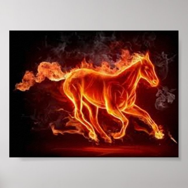 Póster Flamming Horse Value Poster (Frente)