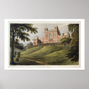 Póster Flamstead House, from Ackermann's 'Repository of A