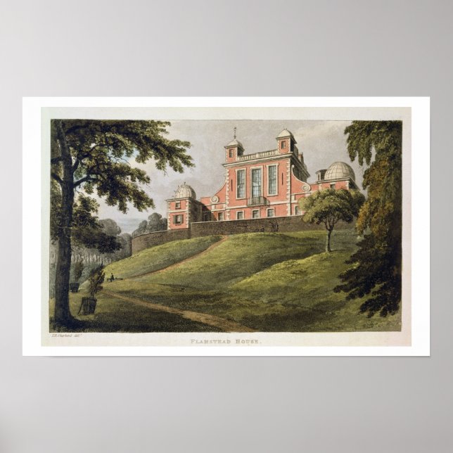 Póster Flamstead House, from Ackermann's 'Repository of A (Frente)