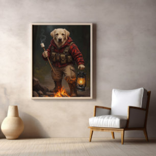 Póster Flannel Fireside Divertido Con La Búsqueda