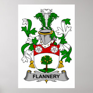 Póster Flannery Family Crest