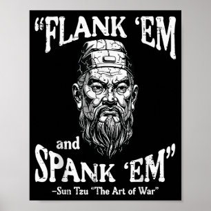 Póster Flanquea Em Castígalos Em Sun Tzu Dicho Divertido 