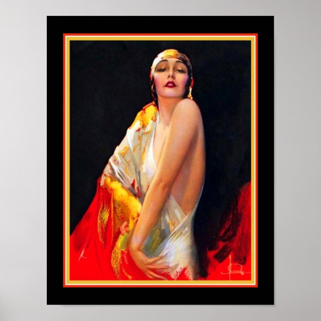Póster Flapper Art Deco de Rolf Armstrong (Frente)