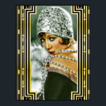 Póster Flapper de cosecha<br><div class="desc">Si elige descargar, Su tienda Walgreen local hace posters de su descarga en diferentes tamaños y en varias texturas a un precio muy bueno. A veces con un descuento. Un consejo de mi amigo estadounidense. Para el Reino Unido, véase "Digital Printing" en línea. Esta es una imagen vintage de un...</div>