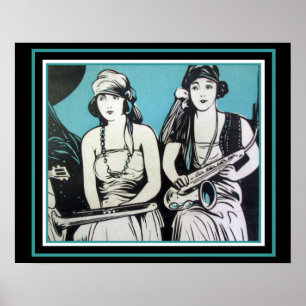 Póster "Flapper Jazz" 16 x 20 poster