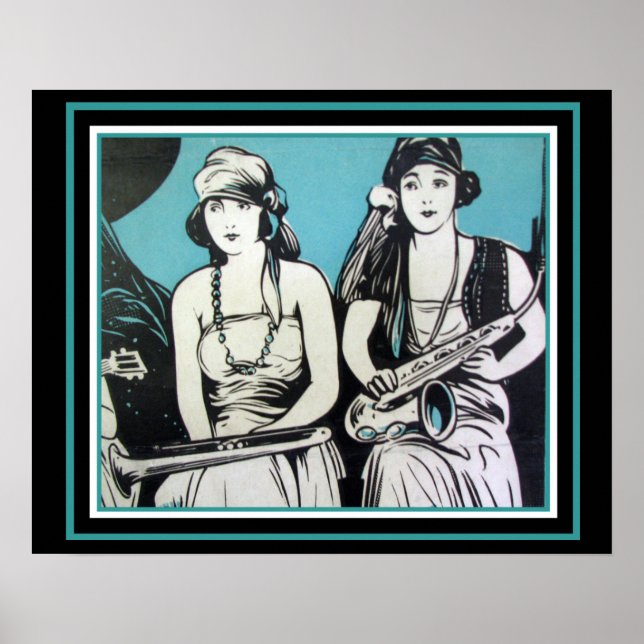 Póster "Flapper Jazz" 16 x 20 poster (Frente)