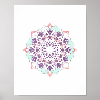 Póster flash de inserción de mandala