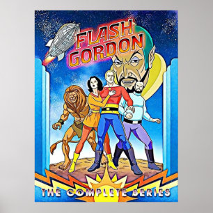 Póster Flash Gordon Retro Fanart