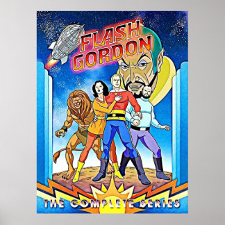 Póster Flash Gordon Retro Fanart