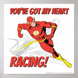 Póster Flash - Tienes mi Carreras de corazón Valentine