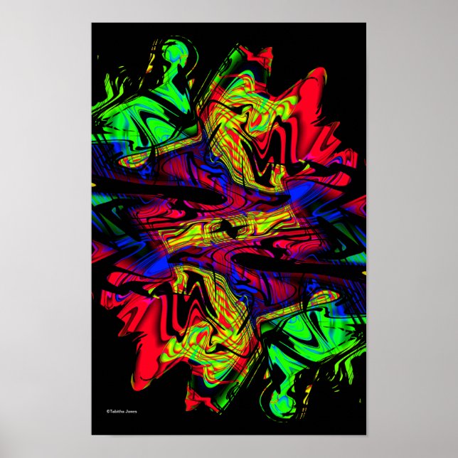 Póster Flashback Modern Abstract Art Poster (Frente)