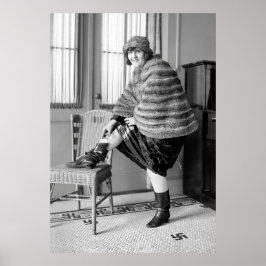 PÓSTER FLASK DE INICIO DE PROHIBICIÓN DE LA BANDEJA 1922