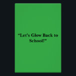 Póster Flat Neon Green Background – School Texture<br><div class="desc">Bright neon green flat texture for planners, school folders, digital templates & bold back-to-school designs. Get noticed this school year with the Flat Neon Green Texture Background, designed to energize your digital and print designs. With its bold, eye-catching tone and smooth matte finish, this texture is ideal for student planners,...</div>