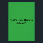 Póster Flat Neon Green Background – School Texture<br><div class="desc">Bright neon green flat texture for planners, school folders, digital templates & bold back-to-school designs. Get noticed this school year with the Flat Neon Green Texture Background, designed to energize your digital and print designs. With its bold, eye-catching tone and smooth matte finish, this texture is ideal for student planners,...</div>